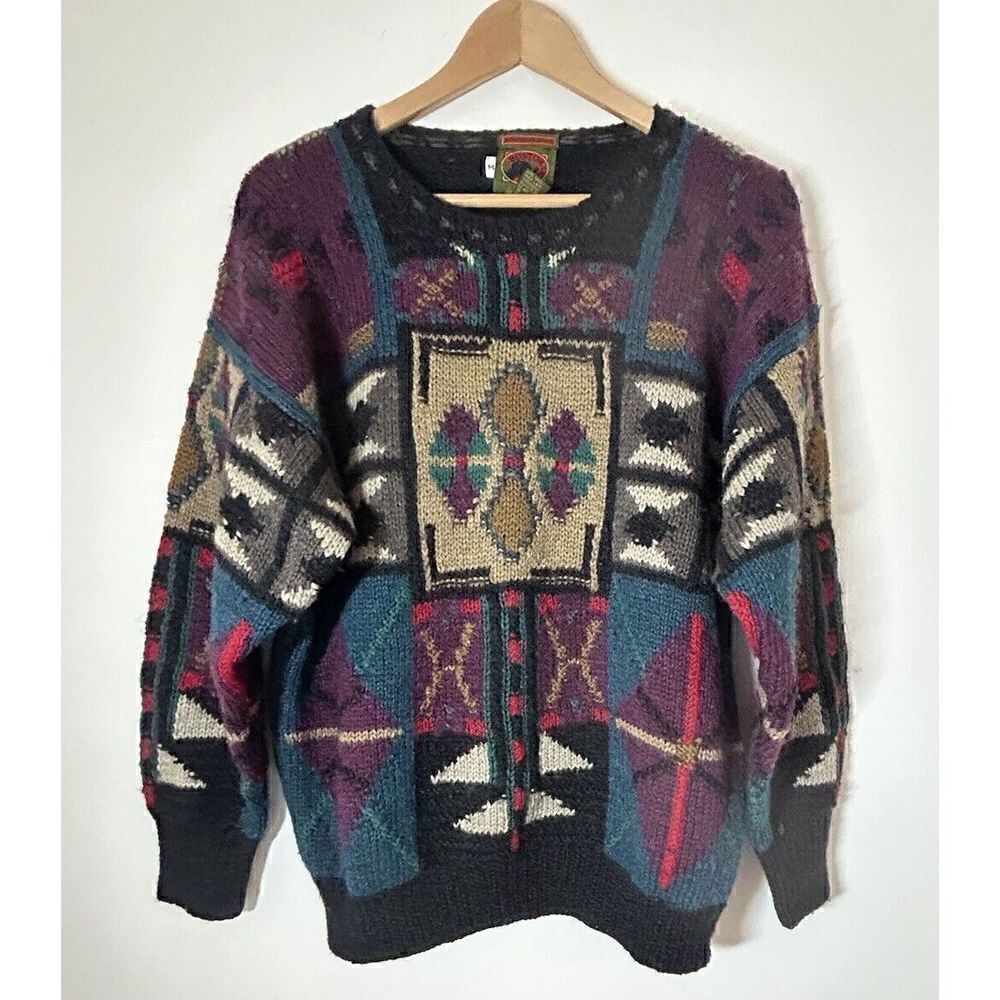 Boston Traders Limited Edition Hand Knitted Wool Men’s Medium Vintage Sweater